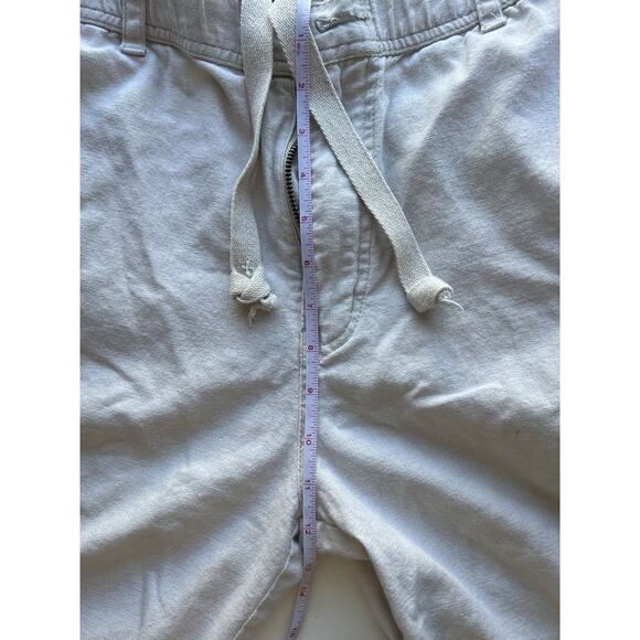 Paradise Collection Pants Mens L Linen Blend Lightweight Beige Resort Relaxed - Picture 5 of 8